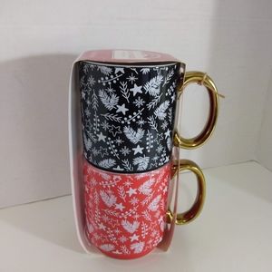 Holiday Time 2 Pack Print Mug Set